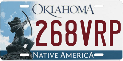 OK license plate 268VRP