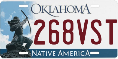 OK license plate 268VST