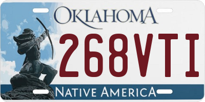 OK license plate 268VTI