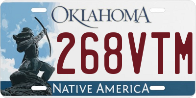 OK license plate 268VTM