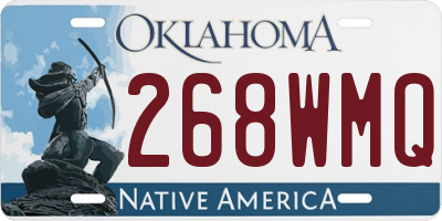 OK license plate 268WMQ