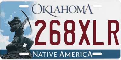 OK license plate 268XLR