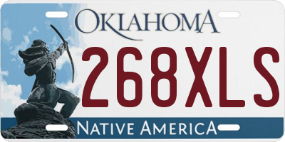 OK license plate 268XLS