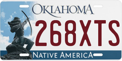 OK license plate 268XTS