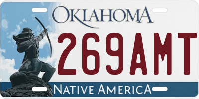 OK license plate 269AMT