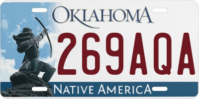 OK license plate 269AQA