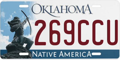 OK license plate 269CCU