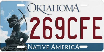 OK license plate 269CFE
