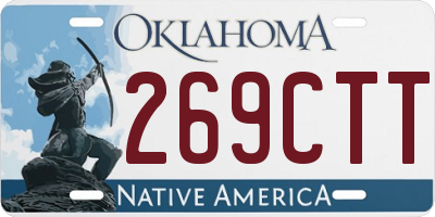 OK license plate 269CTT