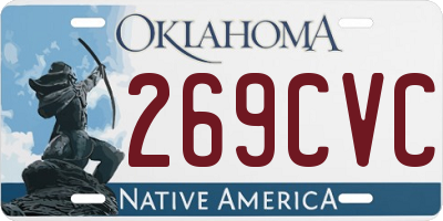 OK license plate 269CVC