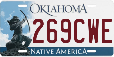 OK license plate 269CWE