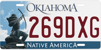 OK license plate 269DXG