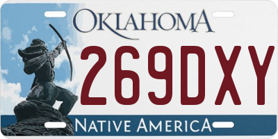 OK license plate 269DXY