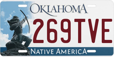 OK license plate 269TVE
