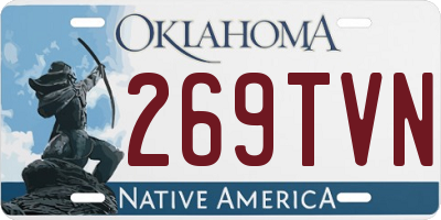 OK license plate 269TVN