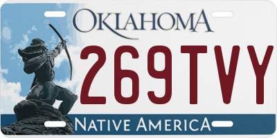 OK license plate 269TVY