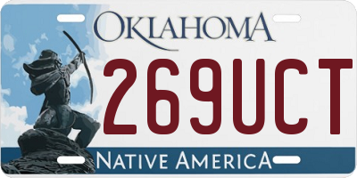 OK license plate 269UCT