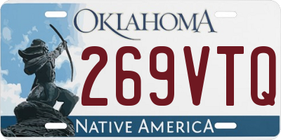 OK license plate 269VTQ