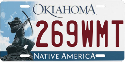 OK license plate 269WMT