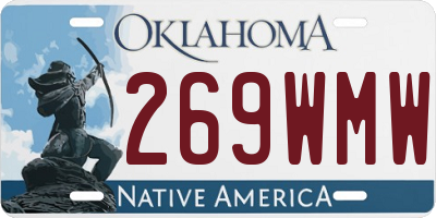 OK license plate 269WMW