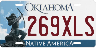 OK license plate 269XLS
