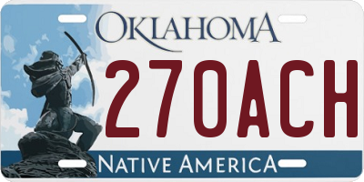 OK license plate 270ACH