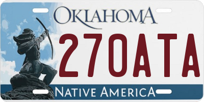 OK license plate 270ATA