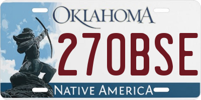 OK license plate 270BSE