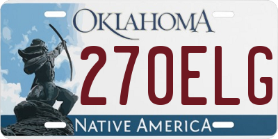 OK license plate 270ELG