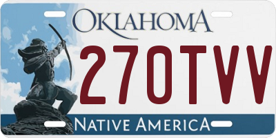 OK license plate 270TVV