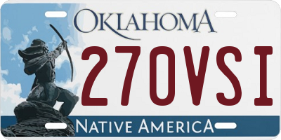 OK license plate 270VSI