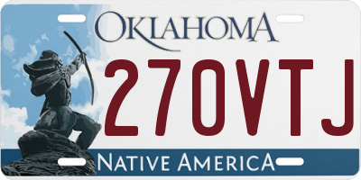 OK license plate 270VTJ