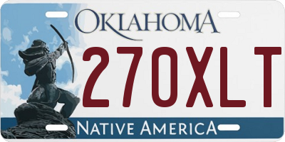 OK license plate 270XLT
