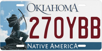 OK license plate 270YBB