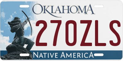 OK license plate 270ZLS
