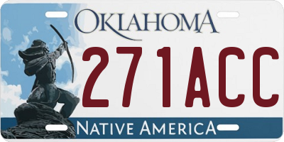 OK license plate 271ACC