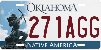 OK license plate 271AGG