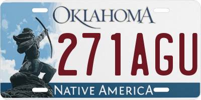 OK license plate 271AGU