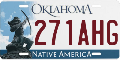 OK license plate 271AHG