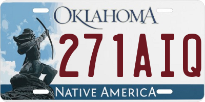OK license plate 271AIQ