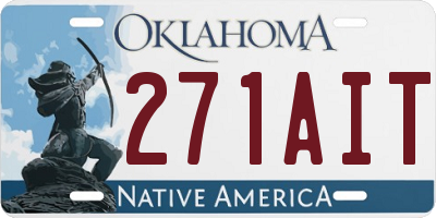 OK license plate 271AIT