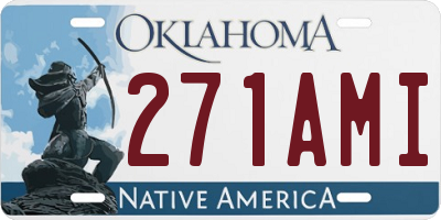 OK license plate 271AMI