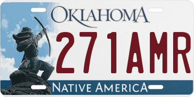 OK license plate 271AMR