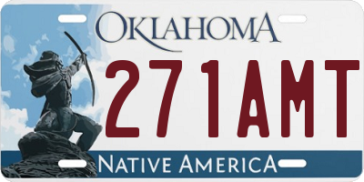 OK license plate 271AMT