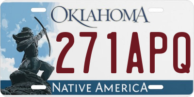OK license plate 271APQ