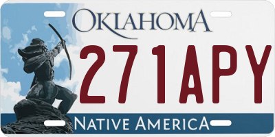 OK license plate 271APY