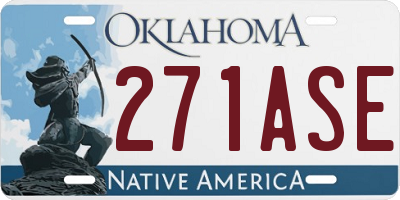 OK license plate 271ASE