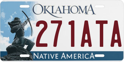 OK license plate 271ATA