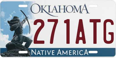 OK license plate 271ATG