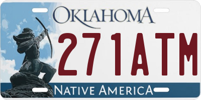 OK license plate 271ATM